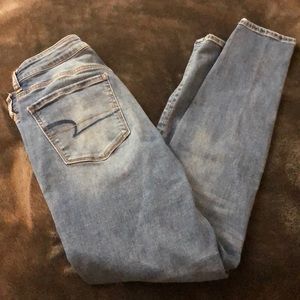 American Eagle high-waisted skinny jeans